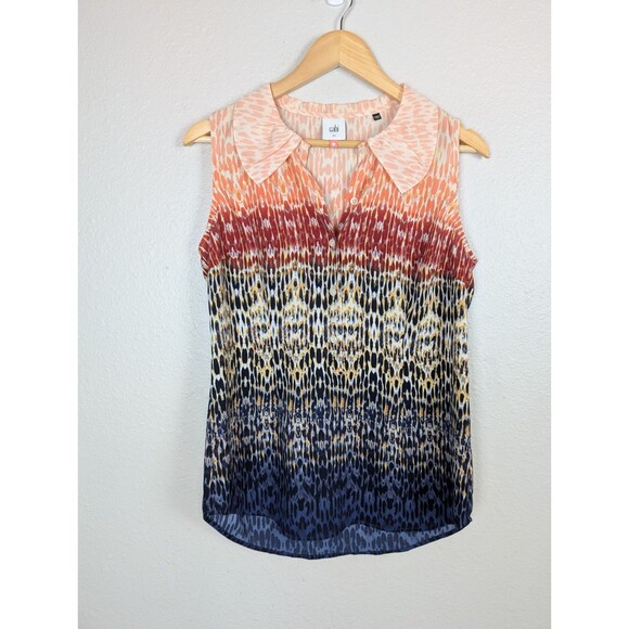 Cabi Love Blouse Heart Of Cabi Sleeveless Peter Pan Collar - Picture 2 of 8